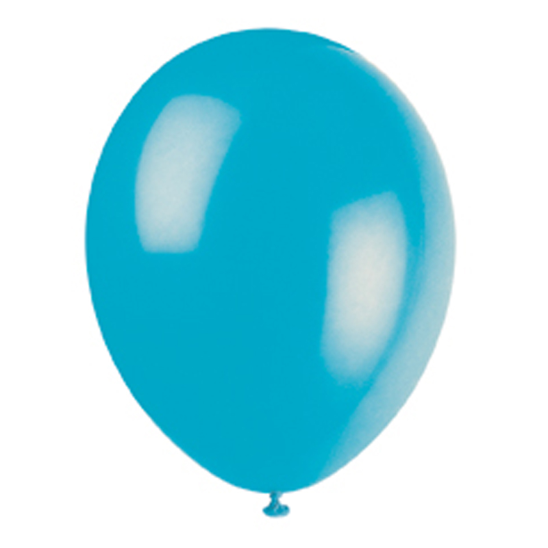 pack of 10 turquoise balloons