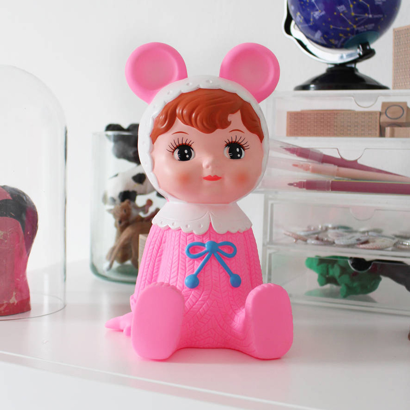 Pink woodland doll money box Little Lulubel