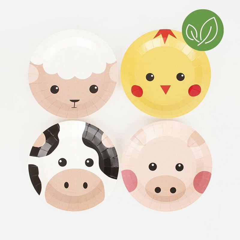 8 animal faces small paper cups - Little Lulubel