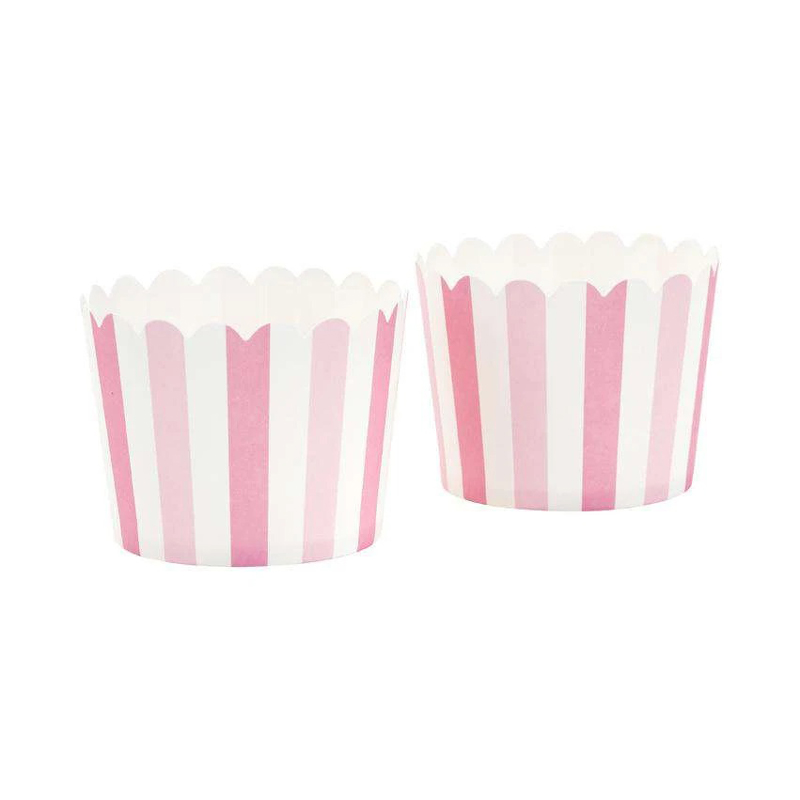 25 red diagonal cupcake liners - Little Lulubel